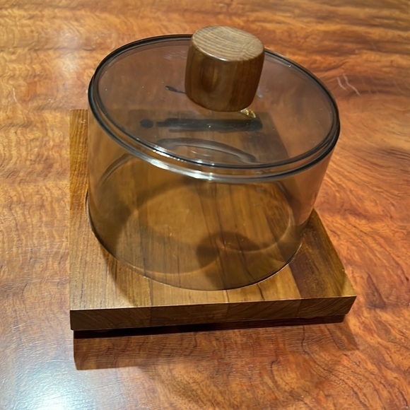 Atapco Teak Wood Covered Cheese Tray - Picture 8 of 8
